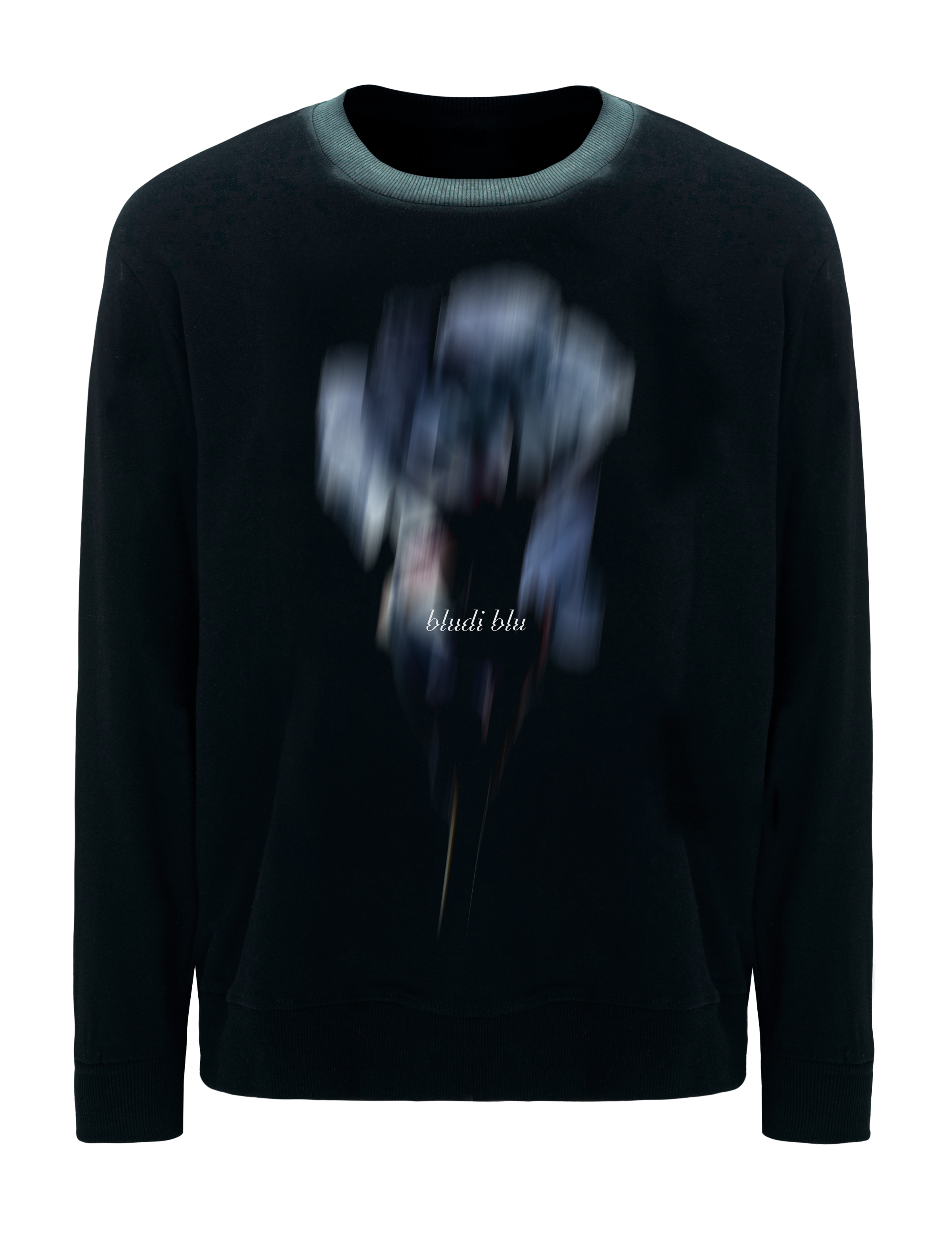 Blurred Flower Black long-sleeve.