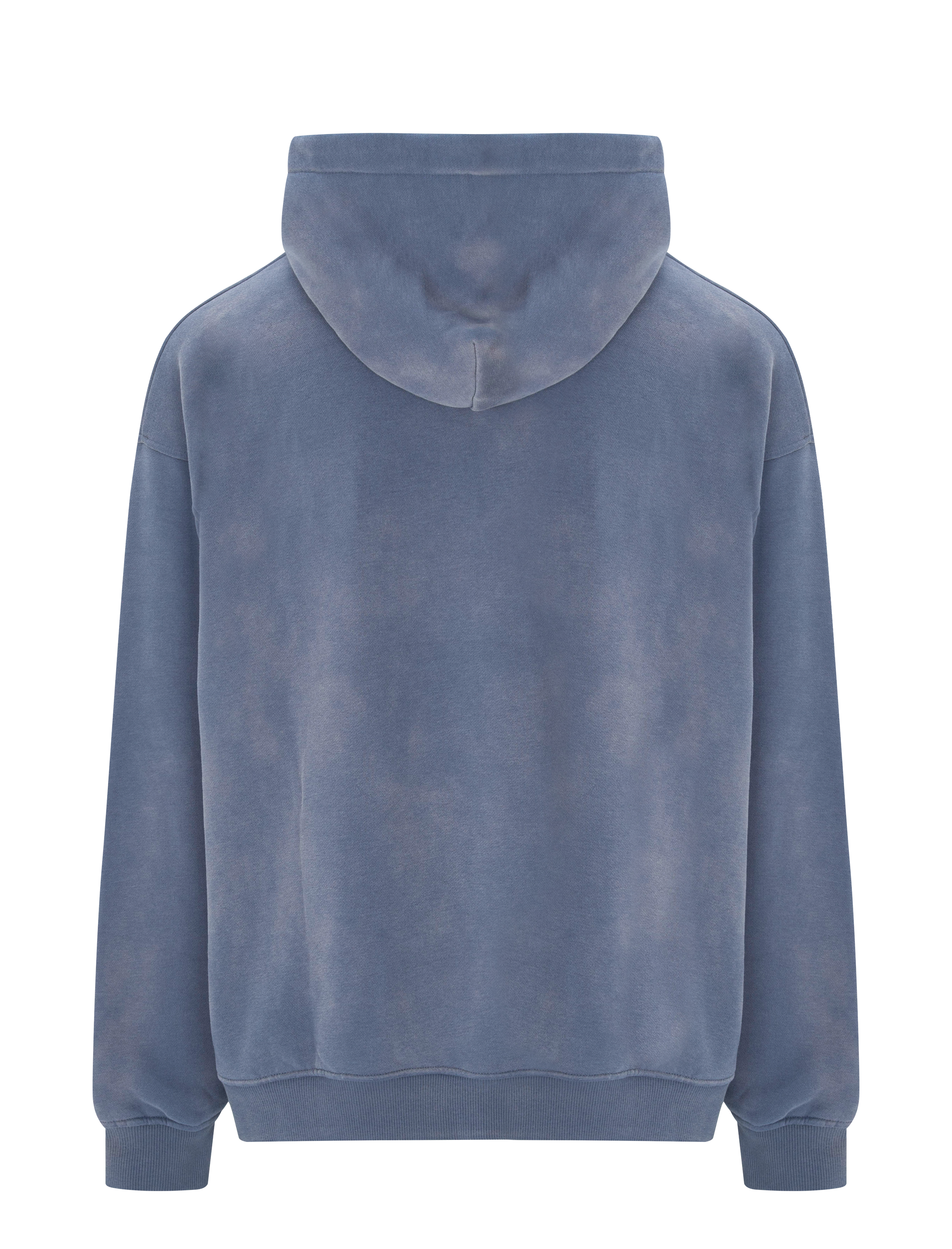 Grey Blue Washed Hoodie