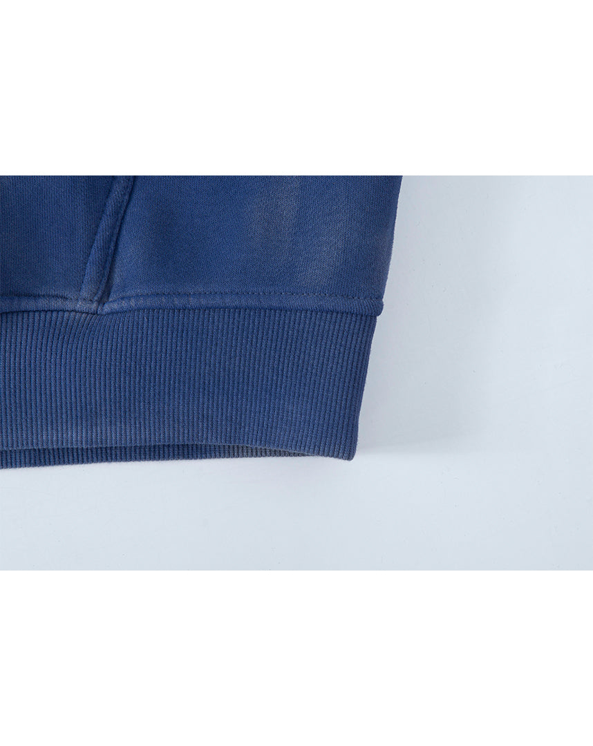 Grey Blue Washed Hoodie
