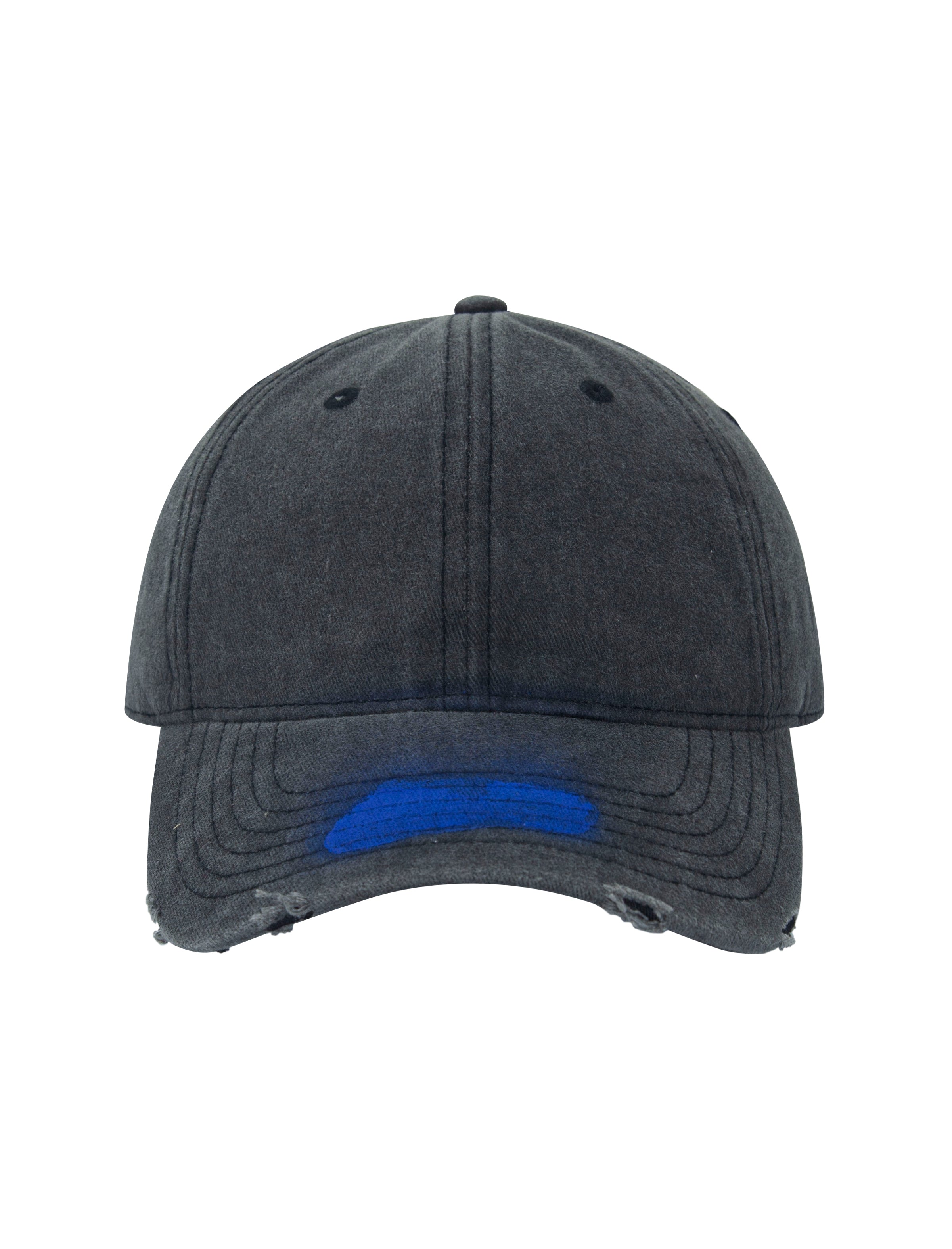 Blue Washed Distressed Cap