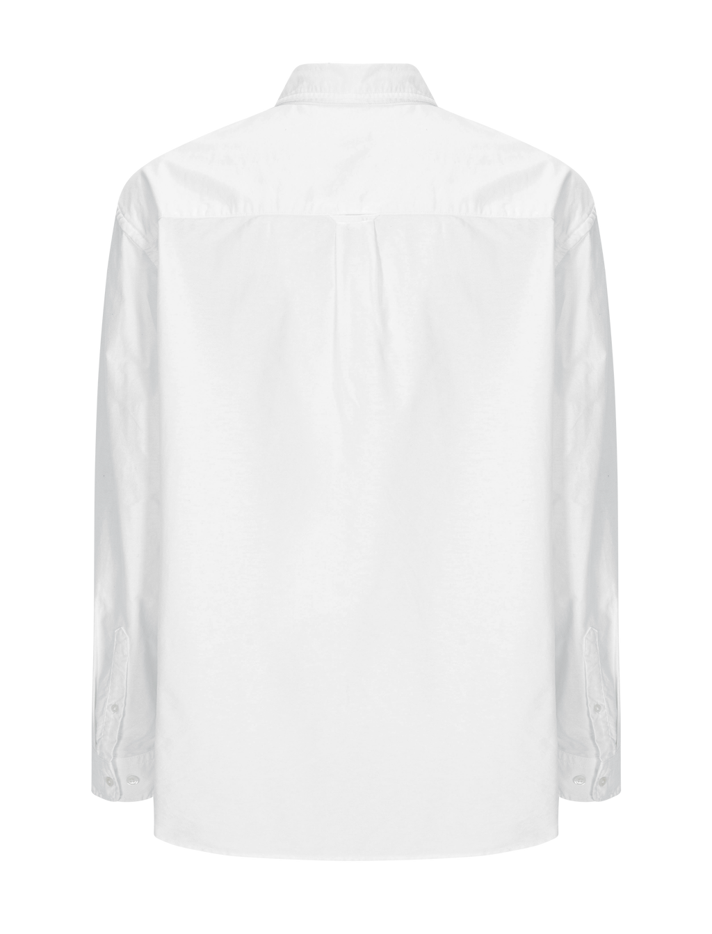 White Blue Painted Oxford Shirt