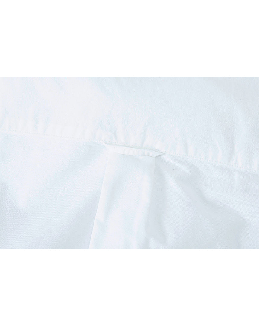 White Blue Painted Oxford Shirt