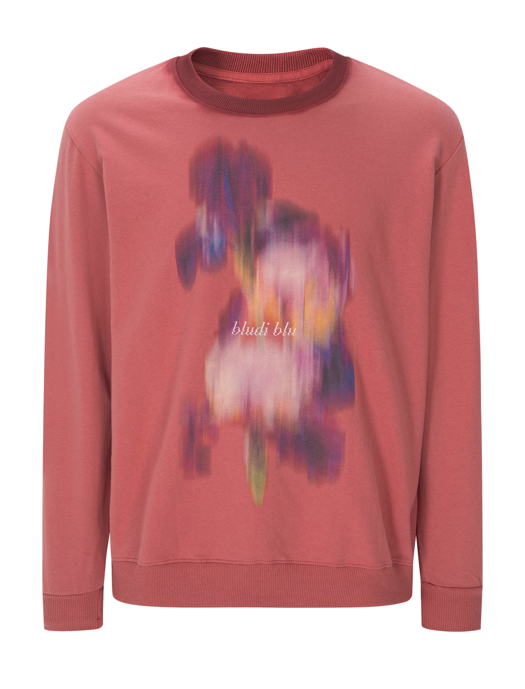 Blurred Flower Red long-sleeve.