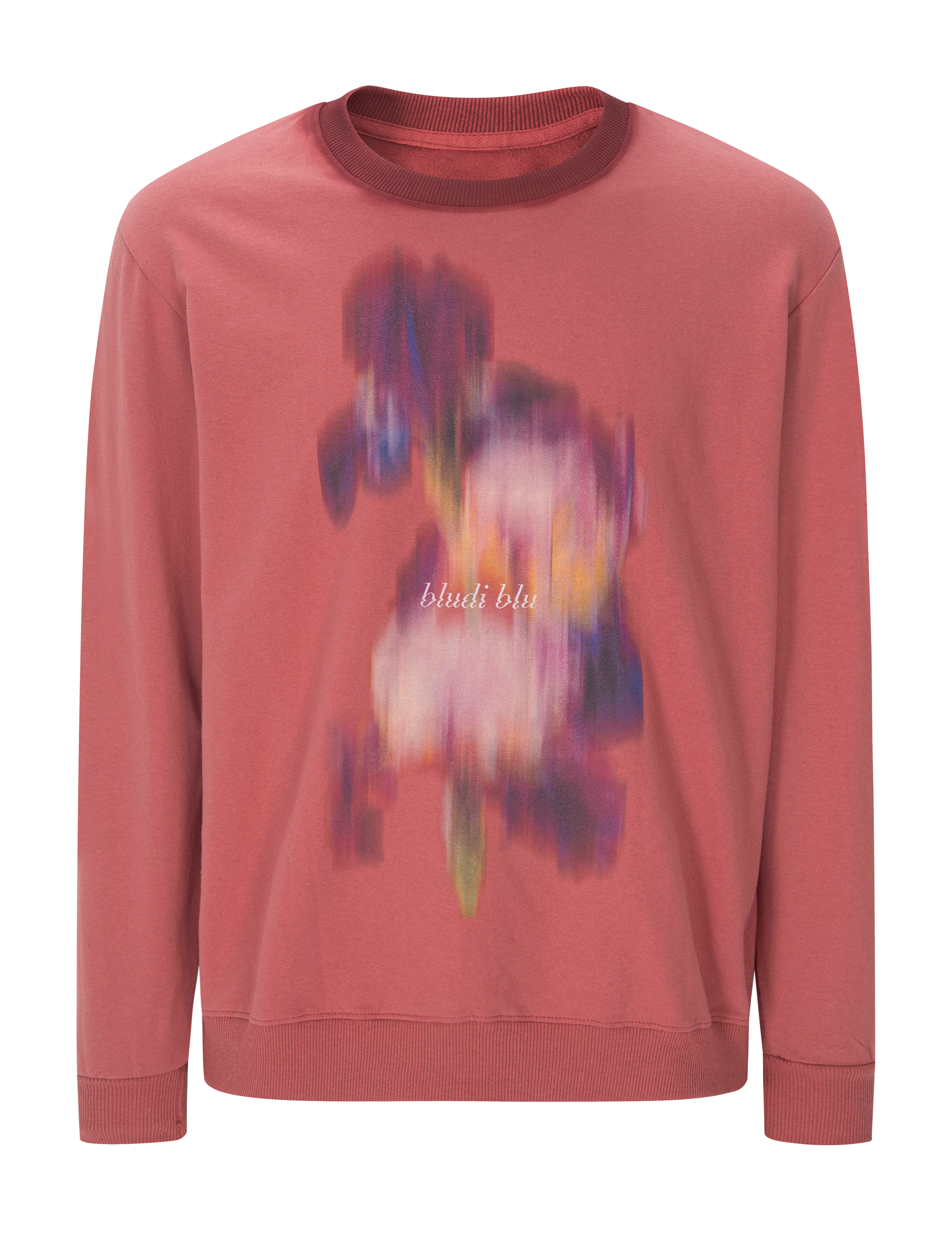 Blurred Flower Red long-sleeve.