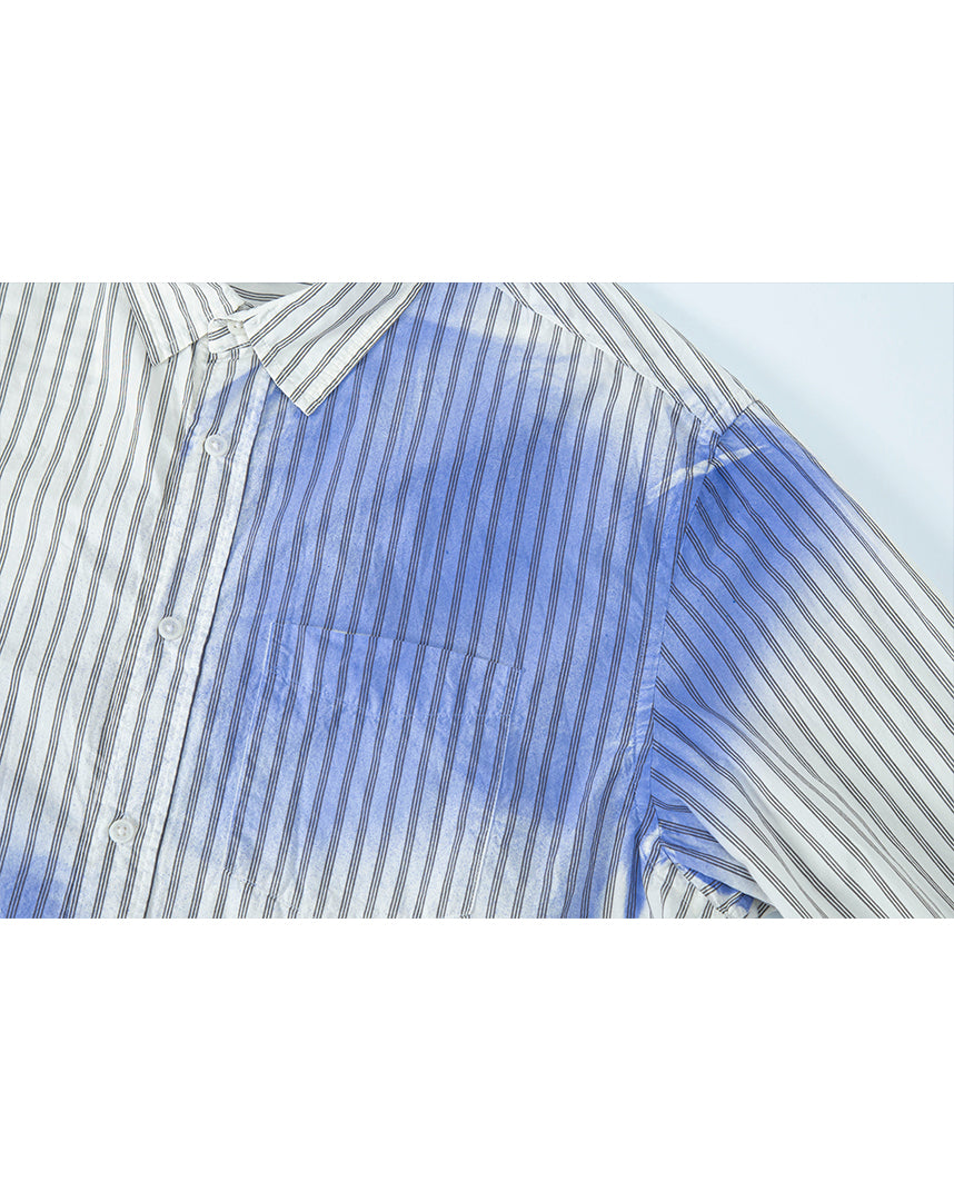 Blue Washed Stripe Shirt